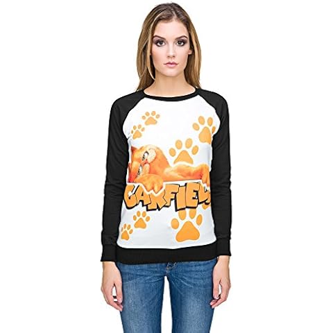 FUTURO FASHION Ladies Garfield Print Sweatshirt Cover