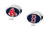 Boston Red Sox 2-Sided Bead Fits Compatible With Pandora Style Bracelets Charm Bead Fits Pandora Style Bracelet