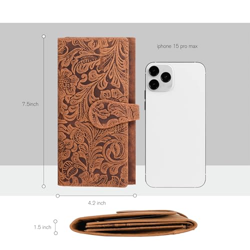 Oak Leathers CFH12 Leather Wallets | Tan thumb #3