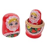 Charme de la figurine de fraise : le décor des figurines de fait que ces poupées gigognes pour la décoration intérieure apportent de la chaleur à n'importe quelle pièce comme décoration d'étagère ou décoration de table, poupées russes pour pour enfants, poupées matriochka