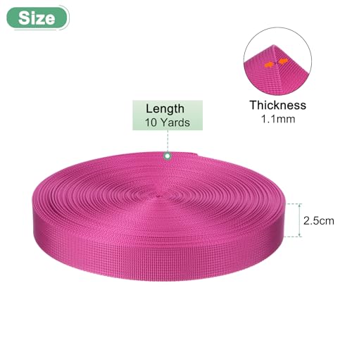 Sangle en nylon bordeaux de 10 yards pour réparer un sac à dos de randonnée - 3