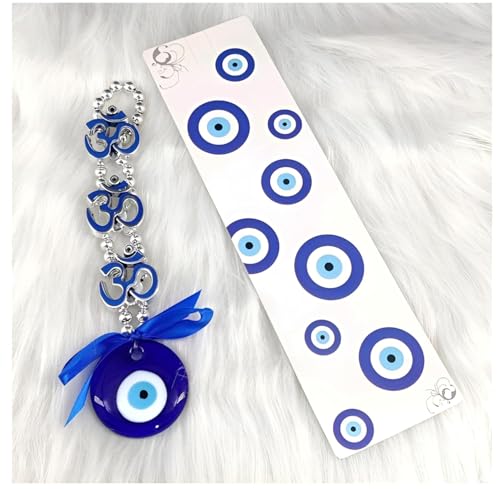 Image of Banshika Evil Eye Hanging for Home, Evil Eye for Home Decor, Wall Hanging Decorative Items, Positive Energy (Om)