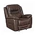 Coaster Home Furnishings Hemer Upholstered Power^2 Glider Recliner Chocolate