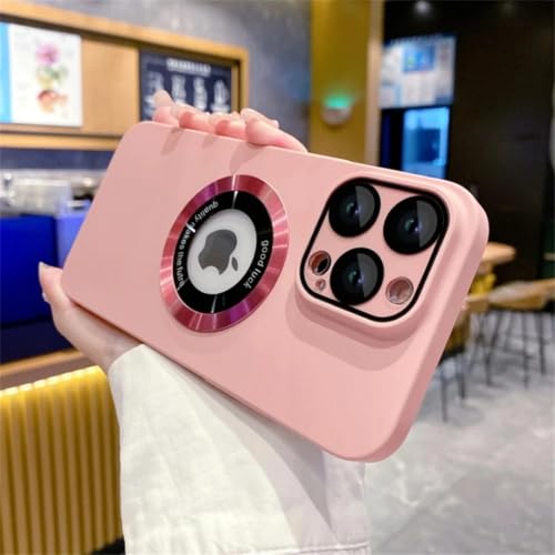Coque iPhone 13 ProMax magnétique rose givré pour votre quotidien