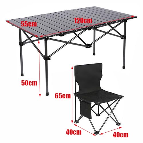 Table de camping compacte pour manquer de place, table de pique-nique pliable et légère