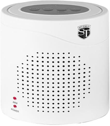 Safety Technology Motion Detector Electronic Barking Dog Alarm, White, ST-BARKINGDOG