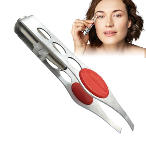 Pinzas Cejas, Pinzas con Luz LED, Pinzas de Depilar con Luz LED, Pinzas Profesionales, Pinzas Luminosas, Pinzas para Depilar de Cejas de Acero Inoxidable, Pinzas de Depilar de Maquillaje con Luz