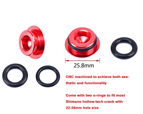 Coonium Crankarm Dust Cover Cap For Shimano Hollowtech Crankset Such As Deore/Xt/Slx/Xtr/105/Utda, Multiple Color Options (Black) #TOP1