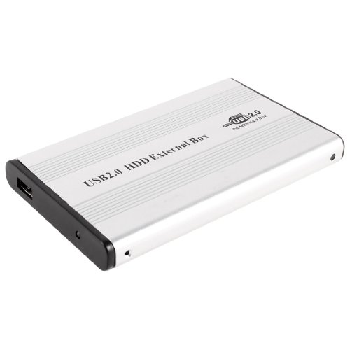 Caja externa para disco duro IDE 2.5 USB 2.0 aluminio miniatura 1