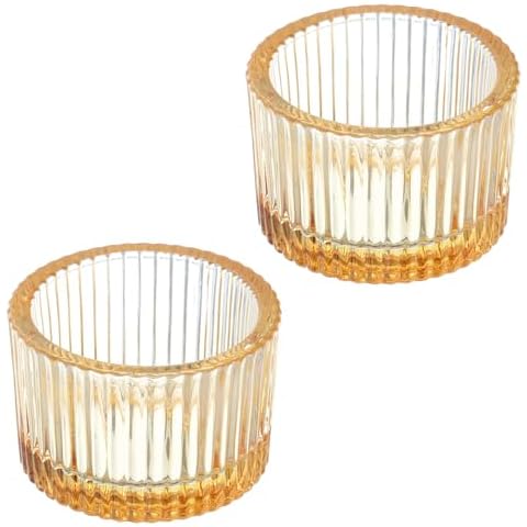 PATIKIL Glass Tealight Candle Holders Cover