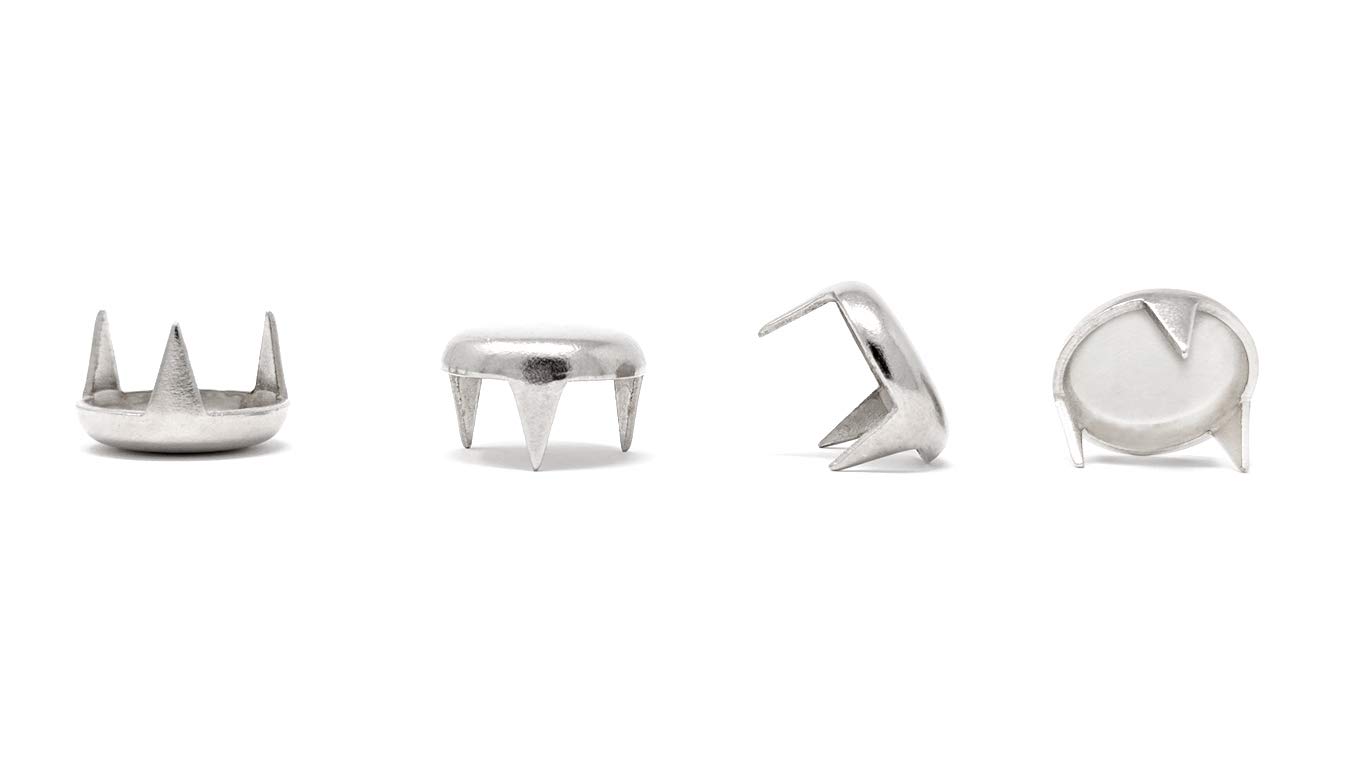 Keay Vital Parts 15Mm Furniture Glides 3 Prong - Made In Germany (Metal, Nickel Plated Steel, Pack Of 32)