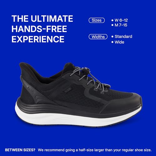 Kizik Slip On Sneakers: London - Comfortable All-Day Wear, Hands Free Convenience, Breathable Mesh Top, Mens Walking Shoes with Arch Support - Mens Regular Width4