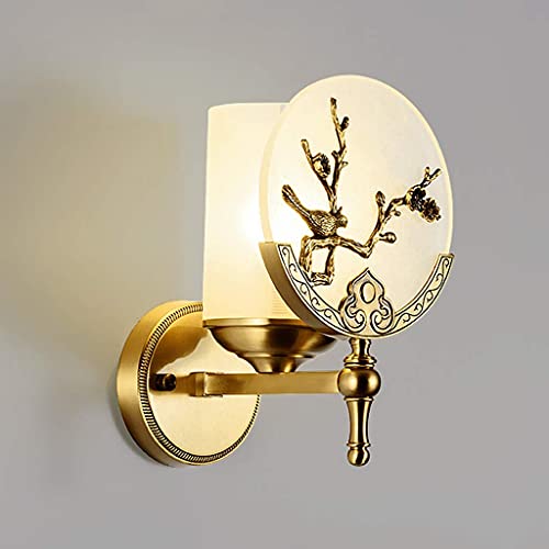 GLXLSBZ LED Wall Lamp Copper Tree Branch Bird Wall Lamp Creative Modern Chinese Style Background Wall Decoration Lamp Wall Lamp(Home Lighting) steampunk buy now online