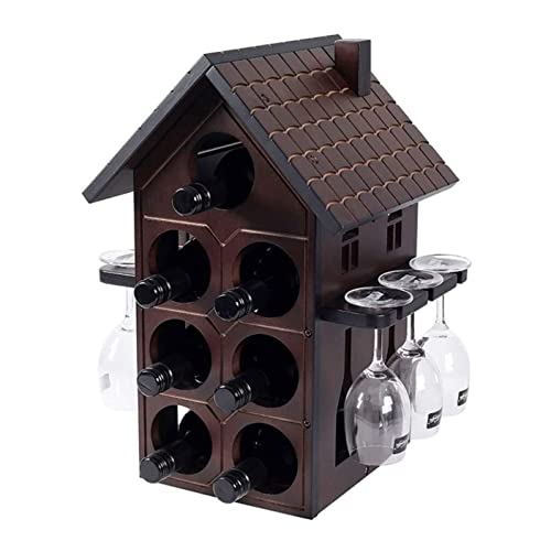 Soporte para botellas de vino RUVOO madera 4 niveles miniatura 1