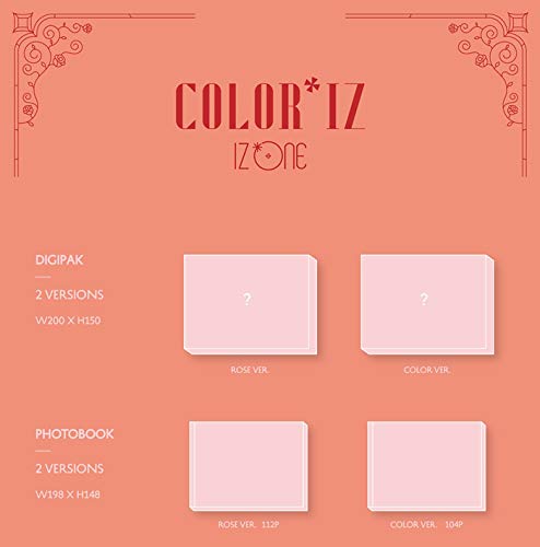 Izone Izone Color Iz 1st Mini Album Color Cd Poster Photobook Photocard Tracking Number K Pop Sealed Amazon Com Music
