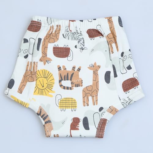 Image of Baby Padded Underwear - Soft Cotton Potty Training Pants for Toddlers, Washable & Reusable, Leak-Proof Training Underwear for Boys & Girls