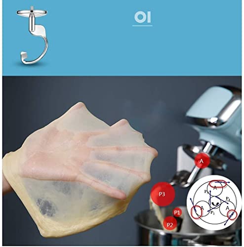 MOSHUO Standhandmixer Standmixer Edelstahl-Neigungskopf 8-Gang-Multifunktions-Heimküche Vollautomatische kleine… – Bild 3