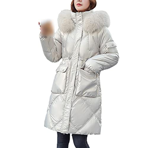 Manteau mode femme contre le froid avec fermeture zippée