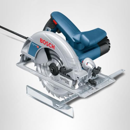 Bosch Professional Kreissäge GKS 190 (Leistung 1400 Watt, Kreissägeblatt: 190 mm, Schnitttiefe: 70mm inkl. HM-Kreissägeblatt, Absaugadapter, Parallelanschlag, Sechskantstiftschlüssel)