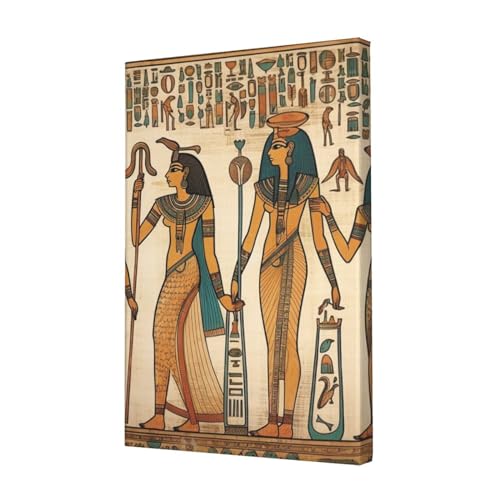Femmes en Égypte ancienne toile pour habiller un mur vide decoration murale salon HD 30x45cm