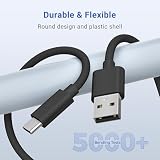 Basesailor Kabel USB A do USB C 5 m, 2 Sztuki, Okrągły, Szybkie Ładowanie