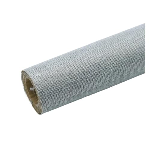 Patch de réparation en tissu de lin gris clair 50x145cm pour canapé - 2