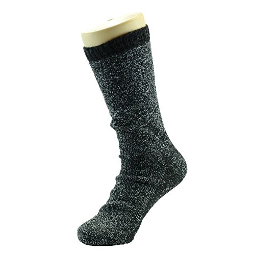 NY GOLDEN FASHION 3 Pairs Men Heated Sox Thermal Winter Heavy Duty Crew Socks Mega Thermo 2.13 Tog3