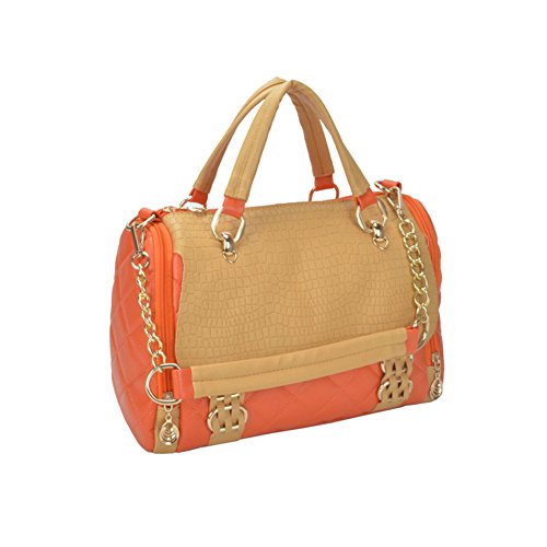 Sac à bandoulière rétro en style crocodile pour vos sorties en ville et rendez-vous