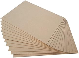 Pack of 5 MDF Blank Sheets 6mm Thick, A5, A4 & A3 Size, Safe for Laser and Pryography (A3 (420x297mm))