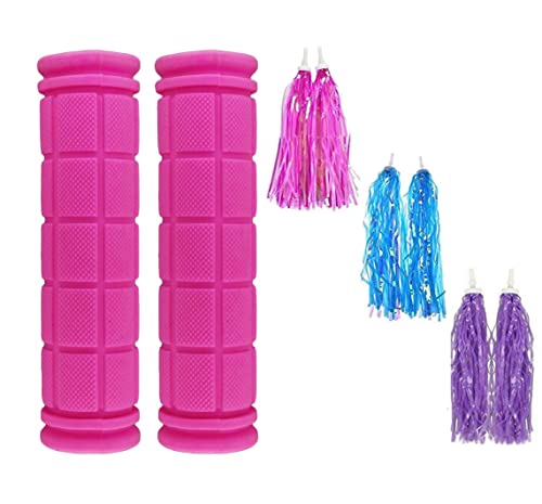 Kids Bike Handle Grips Bicycle Grips Bicycle Handlebar Grip With Horns Scooter Grips Non Non Slip Rubber Bikes Grips Redsporting Accessoriesred2pcs Trotinette Enfant - Foto 10