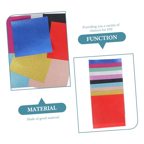 DIYEAH 40 Folhas De Cartolina Glitter Cartolina Colorida Cartolina Colorida Estoque De Cartão Colori