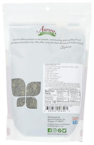 Image of Aurora Products Organic French Lentils, 24 OZ