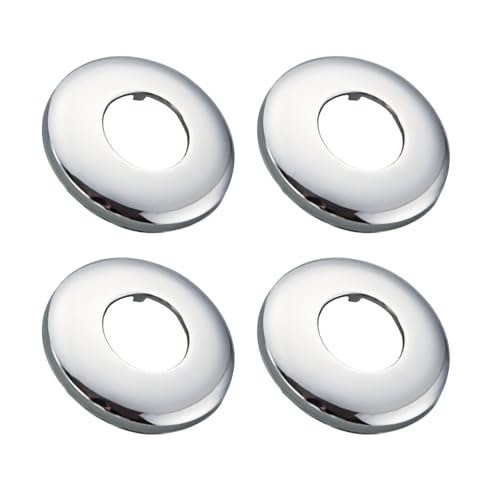 Hugwish Rosace Mitigeur Douche Acier Inoxydable (3/4) Ø 27 mm x Ø 75 mm x hauteur 15 mm 4pcs, Rosace Robinet, Garniture Pour Robinet De Douche Muraux (4, 75x15mm...