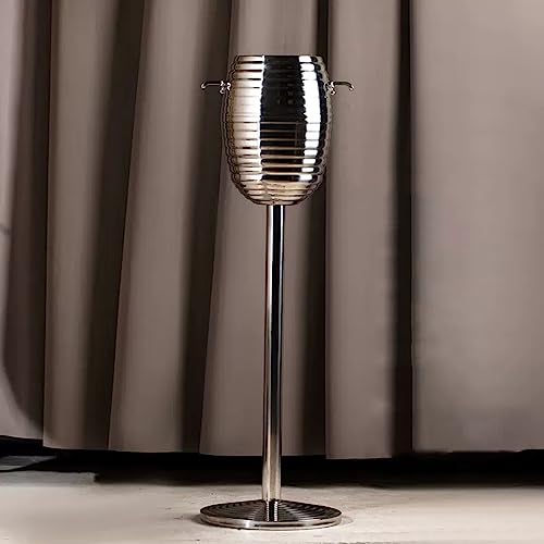 Cubitera de champán con soporte de pie para enfriar botellas sin ocupar espacio 4
