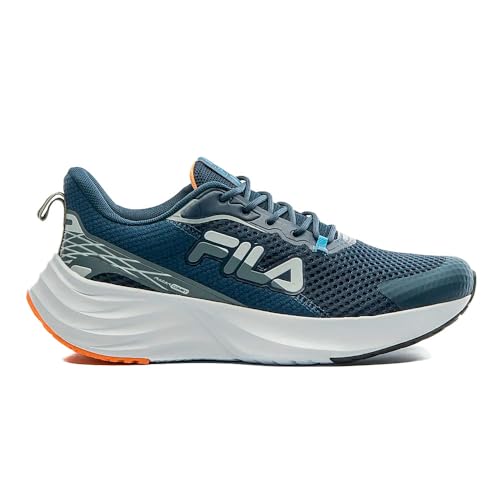 Fila Tenis Racer Comet Masculino, Marinho/Laranja/Cinza, 41