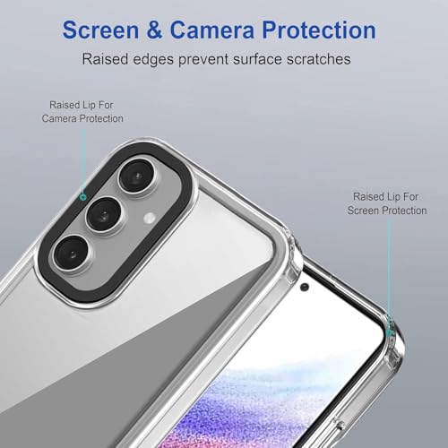 Image of NDCOM for Samsung A55 Back Cover, A55 Samsung Mobile 5G Back Cover, Samsung A55 5G Back Cover Transperent Back Case