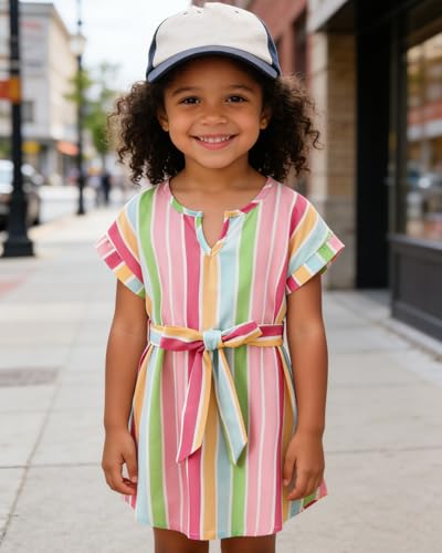 Image of OLMRJKD Kid Toddler Girl Clothes Summer Short Sleeve Figure Graphic Tee Shirt + Shorts Summer Outfits Set