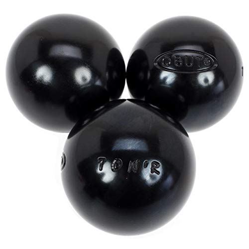 Obut - Bolas de petanca muy blandas 76 mm de Ton.r, Negro
, 690g
