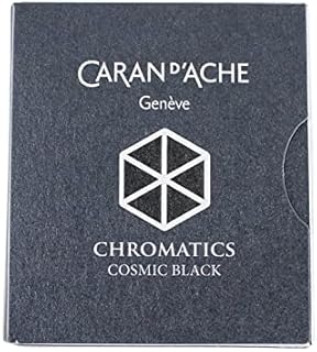 Caran d'Ache CD8021.009 Ink Cartridges - Cosmic Black (Pack of 6)