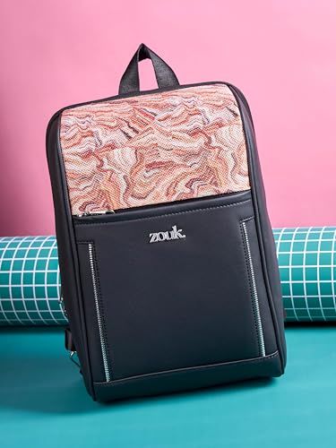Image of ZOUK Olina Daypack for Women - Convertible Backpack with Laptop & iPad Compartments | Stylish Handcrafted Office & Travel Bag with Water-Resistant Lining & Dual Straps |