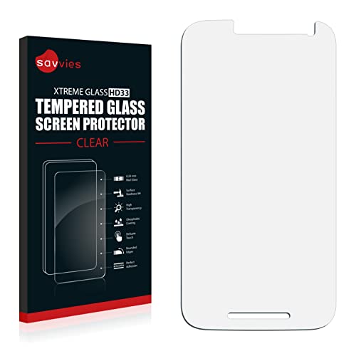 savvies Verre Trempé Compatible avec Motorola Moto G Turbo Edition Vitre Protection Ecran, Film Trempé de Verre, Dureté 9H
