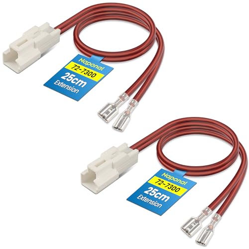 72-7300 Speaker Harness,Thicker and Longer Speaker Wire Cable,Professional Car Door Speaker Wiring Harness Adapter Connector Plug for Hyundai Kia Toyota,Speaker Wiring Harness Replacement(2PCS)