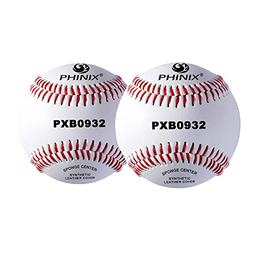 Phinix Soft Cushioned Safety Baseball (9 Inch, 2 Balls) #TOP4