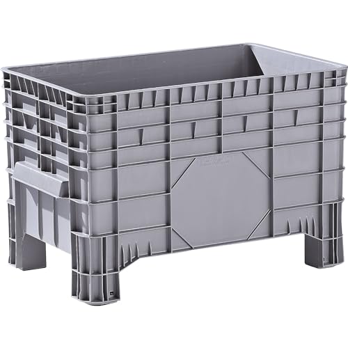 FRANKEL kaiserkraft | Caisse-palette en polyéthylène | capacité 285 l | 4 pieds avec...