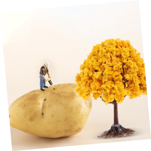 Toddmomy 10 Sztuczne Drzewo Kwiatowe Piaskownica Akcesoria Miniaturowy Lalek Miniaturowy Krajobraz Model Drzewa Symulacja Model Drzewa Rękodzieło Model Układu