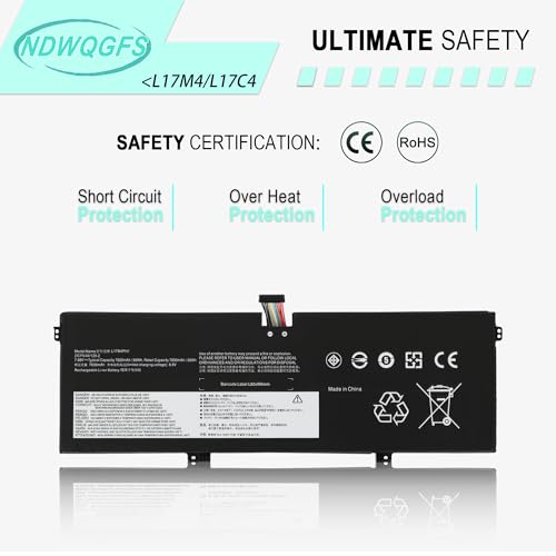 Image of L17C4PH1 L17M4PH1 Laptop Battery for Lenovo Yoga Lenovo Yoga 7 Pro Pro-13IKB C930 C930-13IKB C930-13IKB-81EQ 81C4 81EQ Series L17M4PH2 L17L4PH2 5B10Q82425 5B10Q82426