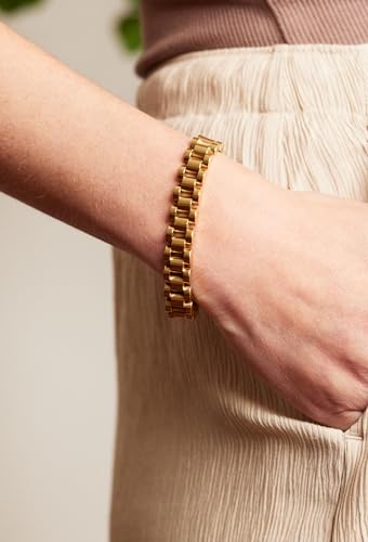 Electric Picks Jewelry 14kt Gold Plated or Stainless Steel Bracelet, 10mm Wide, 6.5" or 7" Length2