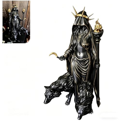 Estatua de Resina de Hekate Diosa Griega Niktipolos