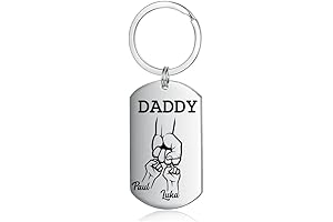 Personalized Keychain for Dad from Daughter