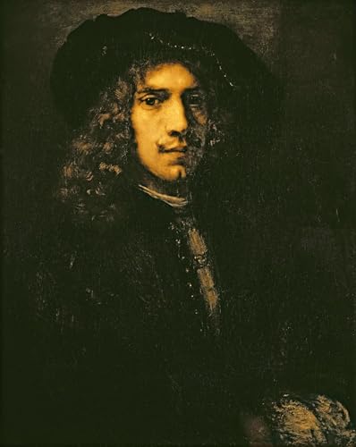 Ritratto di un giovane de Rembrandt lienzo decorativo para dar elegancia a su oficina 60x90cm